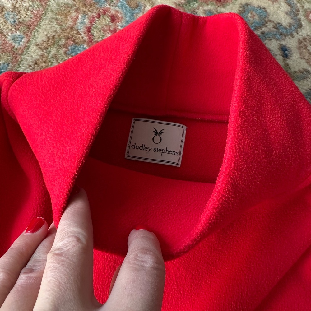 Dudley Stephens Cobble Hill fleece - red